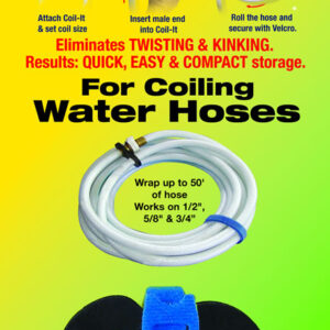 Fresh Water Hose Strap Coil N Wrap Velcro Strap Black, AP Products 03-0504 Fresh Water Hose Strap Coil N Wrap Velcro Strap Black, AP Products 03-0504