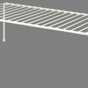Helper Shelf, Grayline, Polyethylene Coated Steel Shelf, Jumbo, White AP 030449