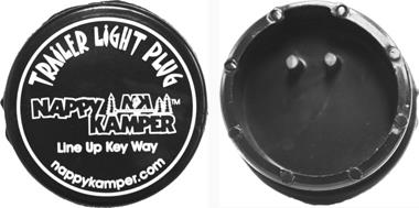 Trailer Plug Cover,  Protect Plug From Dirt/ Corrosion, Black, AP 18-1563
