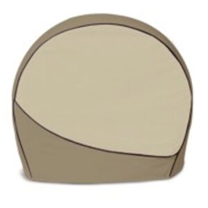 Tire Cover, Designer Series, Fits 27 To 29 inch Tires, Two-Tone Brown, Vinyl, Set Of 4, Adco 3963