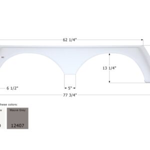 Alpenlite Tandem Axle Fender Skirt 77-3/4", Icon FS779