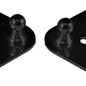 Flat Mounting Brackets w/10mm Ball, 2pk, JR Products BR-1020