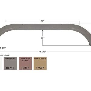 Carriage Tandem Axle Fender Skirt 74-1/8", Icon FS1756 Carriage Tandem Axle Fender Skirt 74-1/8", Icon FS1756