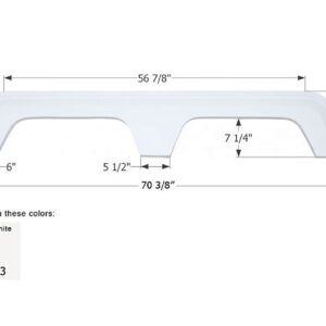 Coachmen Tandem Axle Fender Skirt 70-3/8", Icon FS783 Coachmen Tandem Axle Fender Skirt 70-3/8", Icon FS783
