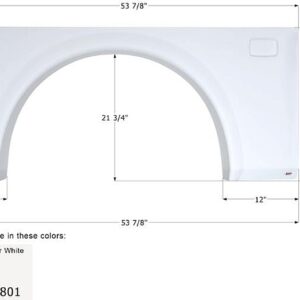 Coachmen Class A Single Fender Skirt 53-7/8", Icon FS2801
