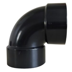3 Inch Short Turn Elbow, Hub ABS, Valterra D50-2878C