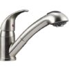 Pull-Out RV Kitchen Faucet, Nickel Plated; Dura Faucet DF-NMK852-SN