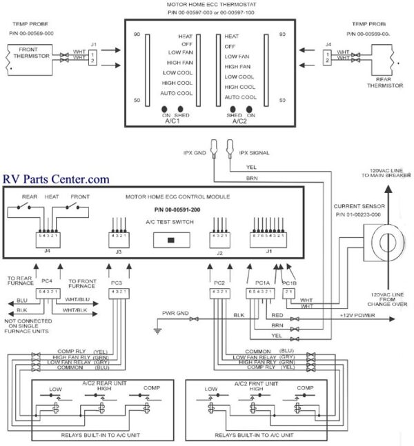 Roof A/C Control Unit - Intellitec 00-00591-200