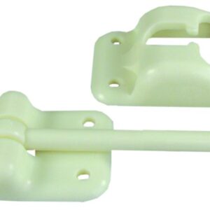 Door Catch T-Style Colonial White, JR Products 10424