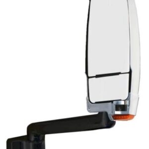 RV Motorhome Mirror, Passenger Side, Chrome Head w/ Black Arm Base, 10 Inch Lighted Arm, Camera, Velvac 716228 RV Motorhome Mirror, Passenger Side, Chrome Head w/ Black Arm Base, 10 Inch Lighted Arm, Camera, Velvac 716228