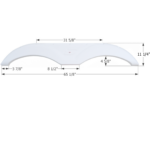 Starcraft 5th Wheel Travel Trailer Fender Skirt 65-1/8", Icon FS1699