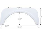 Icon FS1722, Travelmate Single Fender Skirt