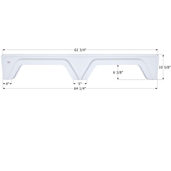Glendale 5th Wheel Travel Trailer Fender Skirt, Icon FS1791