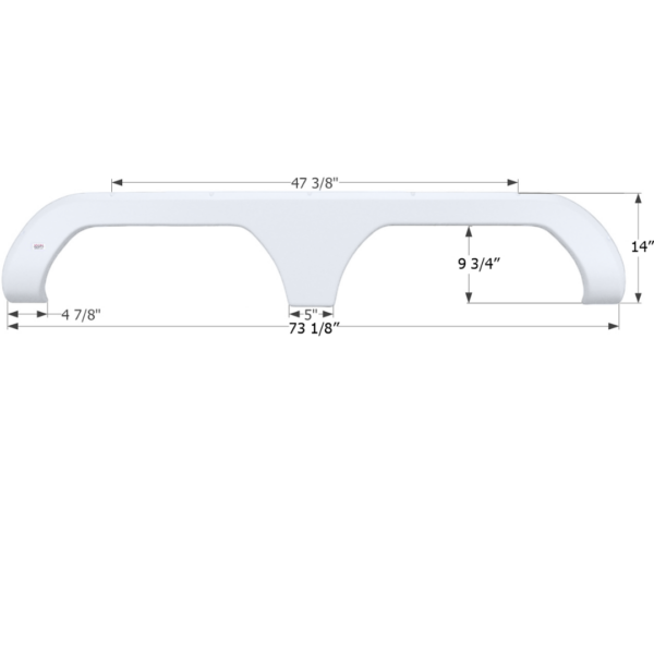 Travel Supreme 5th Wheel Travel Trailer Fender Skirt, Icon FS1808
