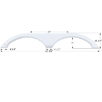 Fleetwood Orbit Travel Trailer Fender Skirt 63-1/8″, Icon FS1815