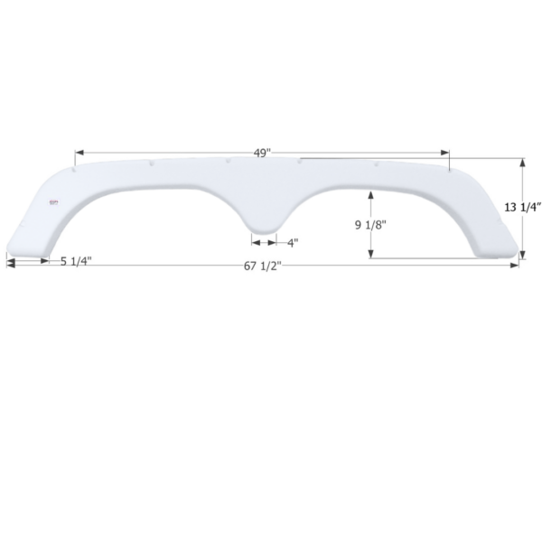 Thor 5th Wheel Travel Trailer Fender Skirt 67-1/2″, Icon FS1822