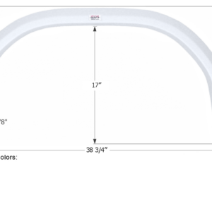 Damon Challenger Single Axle Fender Skirt Left (Drivers Side) 38-3/4", Icon FS1899 Damon Challenger Single Axle Fender Skirt Left (Drivers Side) 38-3/4", Icon FS1899