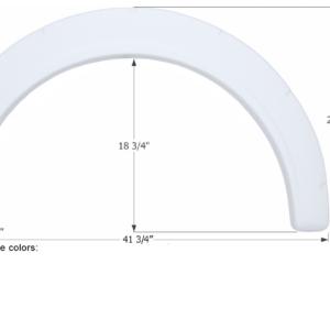Fleetwood Flair Single Axle Fender Skirt 41-3/4", Icon FS1916 Fleetwood Flair Single Axle Fender Skirt 41-3/4", Icon FS1916