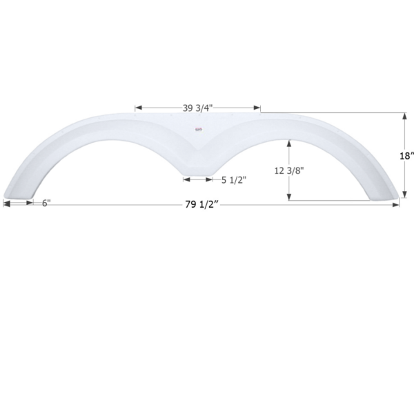 King of the Road 5th Wheel Travel Trailer Fender Skirt, Icon FS1952