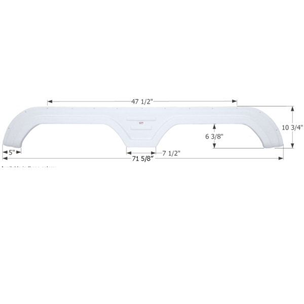 Keystone 5th Wheel Travel Trailer Fender Skirt, Icon FS2110
