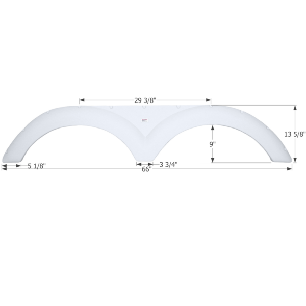 Cruiser 5th Wheel Travel Trailer Fender Skirt, Icon FS2139
