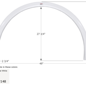 Fleetwood Single Fender Skirt 49", Icon FS2148 Fleetwood Single Fender Skirt 49", Icon FS2148