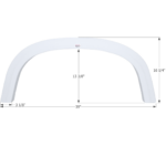 Four Winds Single Axle Fender Skirt 39″, Icon FS2187