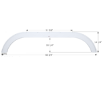 Sunline Tandem Fender Skirt 66-1/4″, Icon FS2193