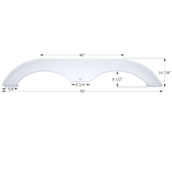 Thor 5th Wheel Travel Trailer Fender Skirt 78″, Icon FS2205