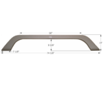 Icon FS2244 Thor Tandem Fender Skirt