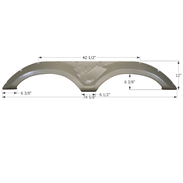 Keystone Tandem Fender Skirt, Icon FS2256