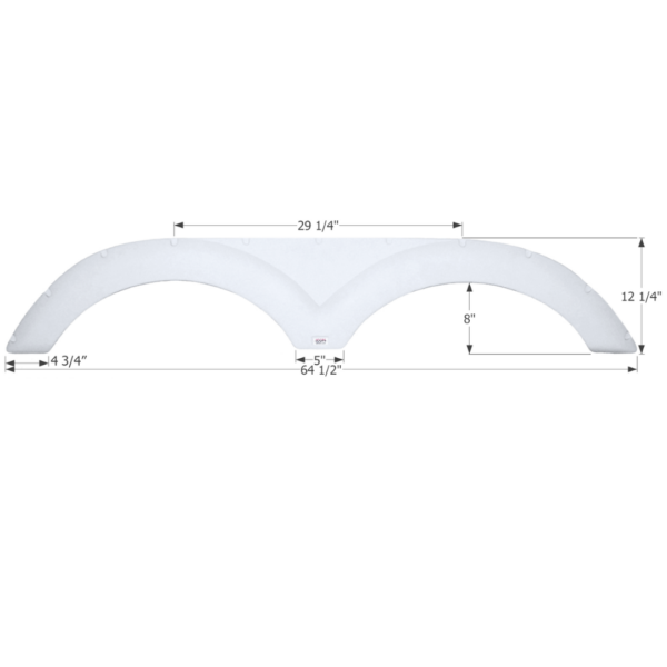 Cruiser Tandem Fender Skirt, Icon FS2309