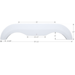 Icon FS2325 Award Tandem Fender Skirt