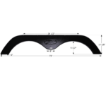 R-Vision 5th Wheel Travel Trailer Fender Skirt 73″, Icon FS2411