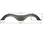 Icon FS2607 Tandem Fender Skirt