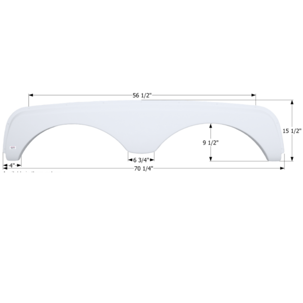 Sunnybrook Tandem Fender Skirt 70-1/4″, Icon FS2627