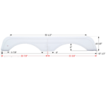 Icon FS2649 Tandem Fender Skirt