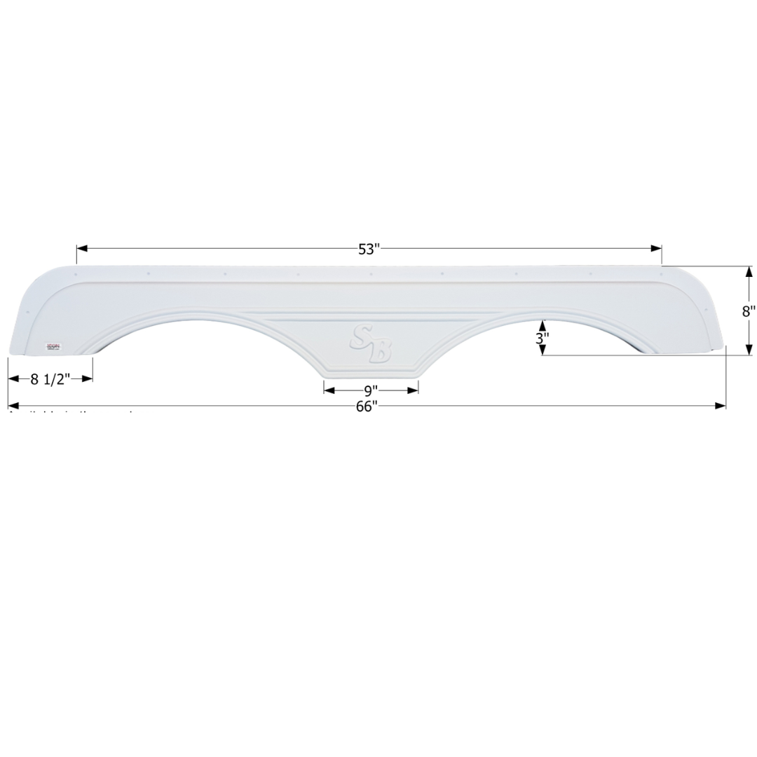 Icon FS2652 Tandem Fender Skirt