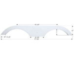 Icon FS2679 Tandem Fender Skirt