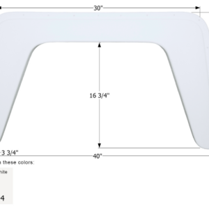 Damon Single Fender Skirt 40", Icon FS2684
