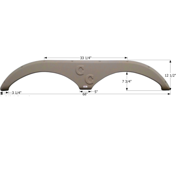 Forest River Tandem Fender Skirt, Icon FS2690