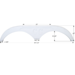 Forest River Tandem Fender Skirt Icon FS2713
