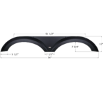 Forest River Tandem Fender Skirt 74″, Icon FS2774
