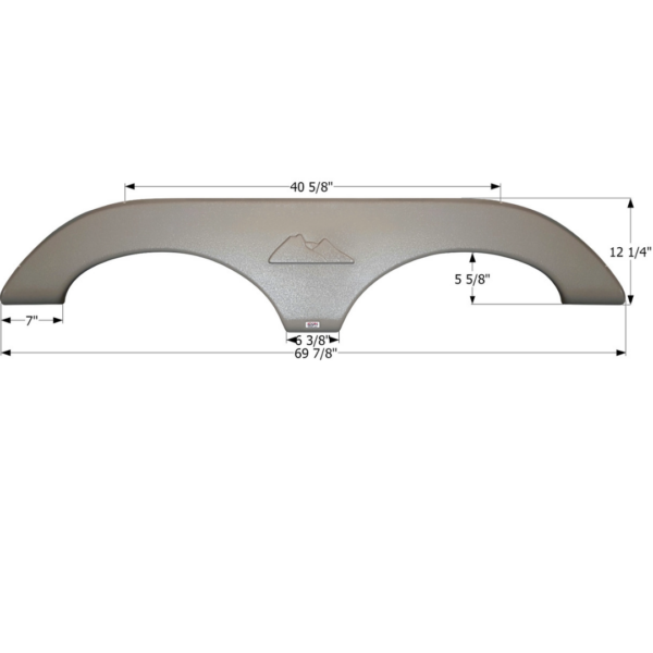 Keystone Tandem Fender Skirt 69-7/8″, Icon FS2809