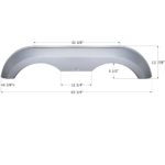 Icon FS2909 Award Tandem Fender Skirt