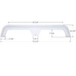 Tandem Fender Skirt 71-1/2″