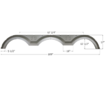 Icon FS4150 Sunnybrook Triple Fender Skirt