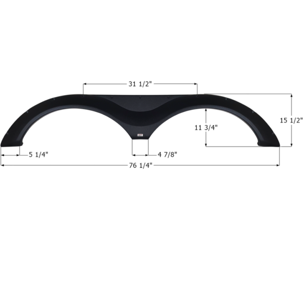 Keystone Tandem Fender Skirt 76-1/4″, Icon FS4160