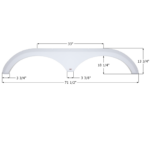 Icon FS4186 Thor Tandem Fender Skirt