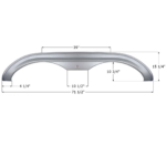 Holiday Rambler 5th Wheel Travel Trailer Fender Skirt 71-1/2″, Icon FS4193
